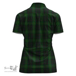 Scottish MacAulay Hunting Clan Tartan Polo Shirt For Women, Women's Scottish Polo Shirt Scottish Plaid Tartan Plaid - ScotsTee - scotstee.com