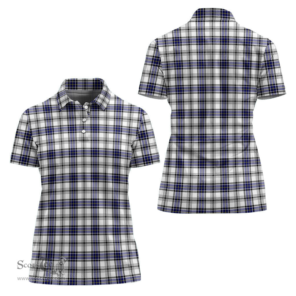 Scottish Hannay Modern Clan Tartan Polo Shirt For Women, Women's Scottish Polo Shirt Scottish Plaid Tartan Plaid - ScotsTee - scotstee.com