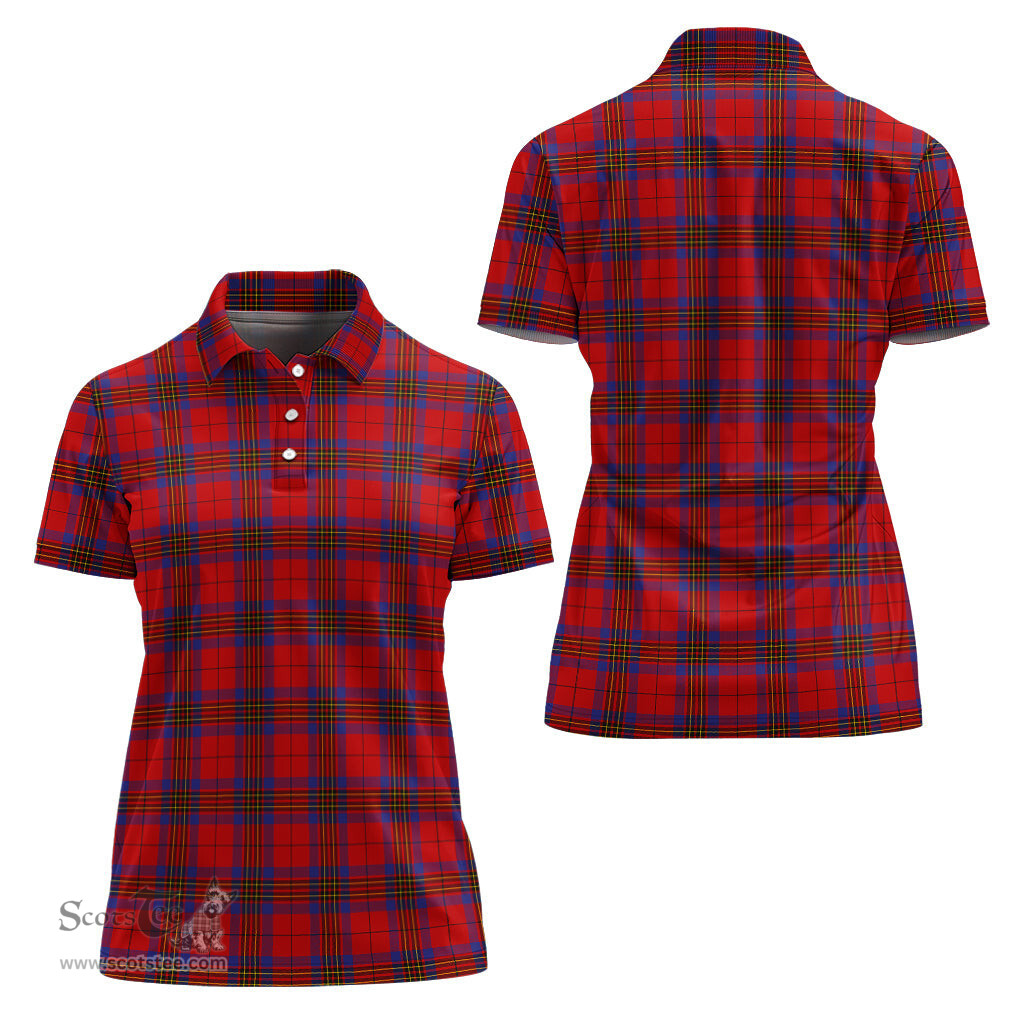 Scottish Leslie Modern Clan Tartan Polo Shirt For Women, Women's Scottish Polo Shirt Scottish Plaid Tartan Plaid - ScotsTee - scotstee.com