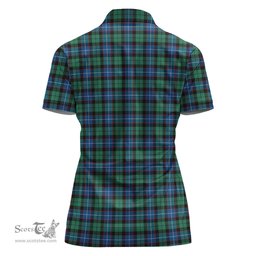 Scottish Hunter Ancient Clan Tartan Polo Shirt For Women, Women's Scottish Polo Shirt Scottish Plaid Tartan Plaid - ScotsTee - scotstee.com