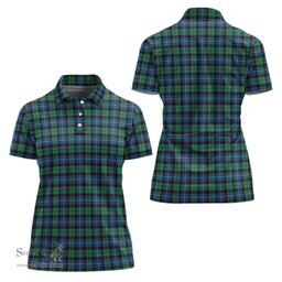 Scottish Hunter Ancient Clan Tartan Polo Shirt For Women, Women's Scottish Polo Shirt Scottish Plaid Tartan Plaid - ScotsTee - scotstee.com