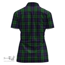 Scottish Leslie Hunting Clan Tartan Polo Shirt For Women, Women's Scottish Polo Shirt Scottish Plaid Tartan Plaid - ScotsTee - scotstee.com