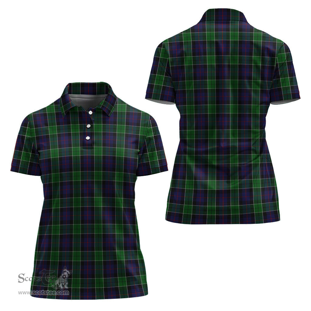 Scottish Leslie Hunting Clan Tartan Polo Shirt For Women, Women's Scottish Polo Shirt Scottish Plaid Tartan Plaid - ScotsTee - scotstee.com