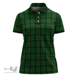 Scottish Kincaid Clan Tartan Polo Shirt For Women, Women's Scottish Polo Shirt Scottish Plaid Tartan Plaid - ScotsTee - scotstee.com