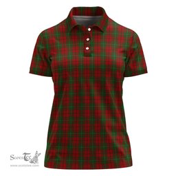Scottish MacAulay Clan Tartan Polo Shirt For Women, Women's Scottish Polo Shirt Scottish Plaid Tartan Plaid - ScotsTee - scotstee.com