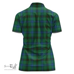 Scottish Henderson Ancient Clan Tartan Polo Shirt with Family Crest For Women, Women's Scottish Polo Shirt Scottish Plaid Tartan Plaid - ScotsTee - scotstee.com
