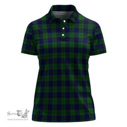 Scottish Keith Modern Clan Tartan Polo Shirt For Women, Women's Scottish Polo Shirt Scottish Plaid Tartan Plaid - ScotsTee - scotstee.com