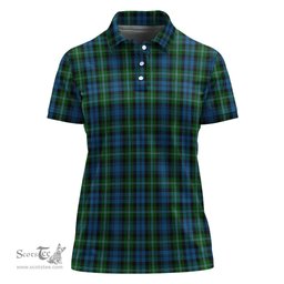 Scottish Lyon Clan Tartan Polo Shirt For Women, Women's Scottish Polo Shirt Scottish Plaid Tartan Plaid - ScotsTee - scotstee.com