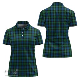 Scottish Lyon Clan Tartan Polo Shirt For Women, Women's Scottish Polo Shirt Scottish Plaid Tartan Plaid - ScotsTee - scotstee.com