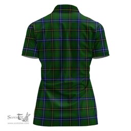 Scottish Henderson Modern Clan Tartan Polo Shirt For Women, Women's Scottish Polo Shirt Scottish Plaid Tartan Plaid - ScotsTee - scotstee.com
