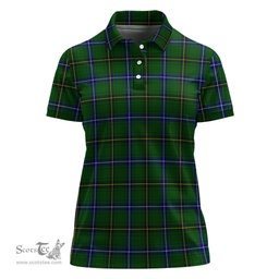 Scottish Henderson Modern Clan Tartan Polo Shirt For Women, Women's Scottish Polo Shirt Scottish Plaid Tartan Plaid - ScotsTee - scotstee.com