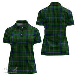 Scottish Henderson Modern Clan Tartan Polo Shirt For Women, Women's Scottish Polo Shirt Scottish Plaid Tartan Plaid - ScotsTee - scotstee.com