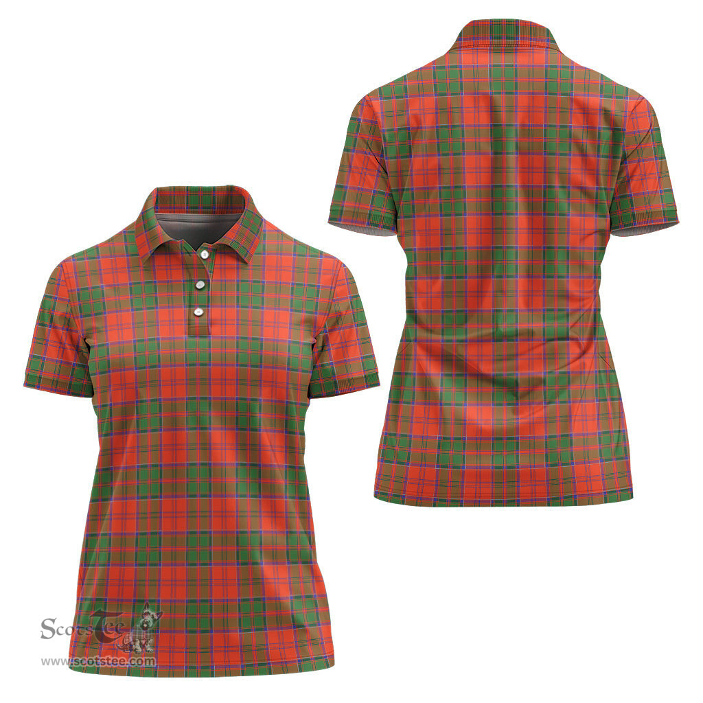 Scottish Grant Ancient Clan Tartan Polo Shirt For Women, Women's Scottish Polo Shirt Scottish Plaid Tartan Plaid - ScotsTee - scotstee.com