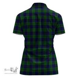 Scottish Keith Modern Clan Tartan Polo Shirt with Family Crest For Women, Women's Scottish Polo Shirt Scottish Plaid Tartan Plaid - ScotsTee - scotstee.com