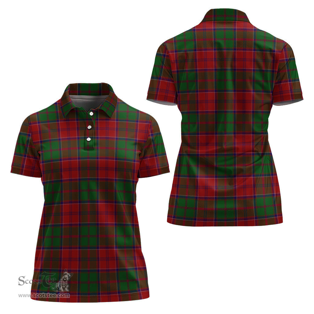Scottish Grant Clan Tartan Polo Shirt For Women, Women's Scottish Polo Shirt Scottish Plaid Tartan Plaid - ScotsTee - scotstee.com