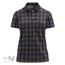 Scottish Gayre Hunting Clan Tartan Polo Shirt For Women, Women's Scottish Polo Shirt Scottish Plaid Tartan Plaid - ScotsTee - scotstee.com