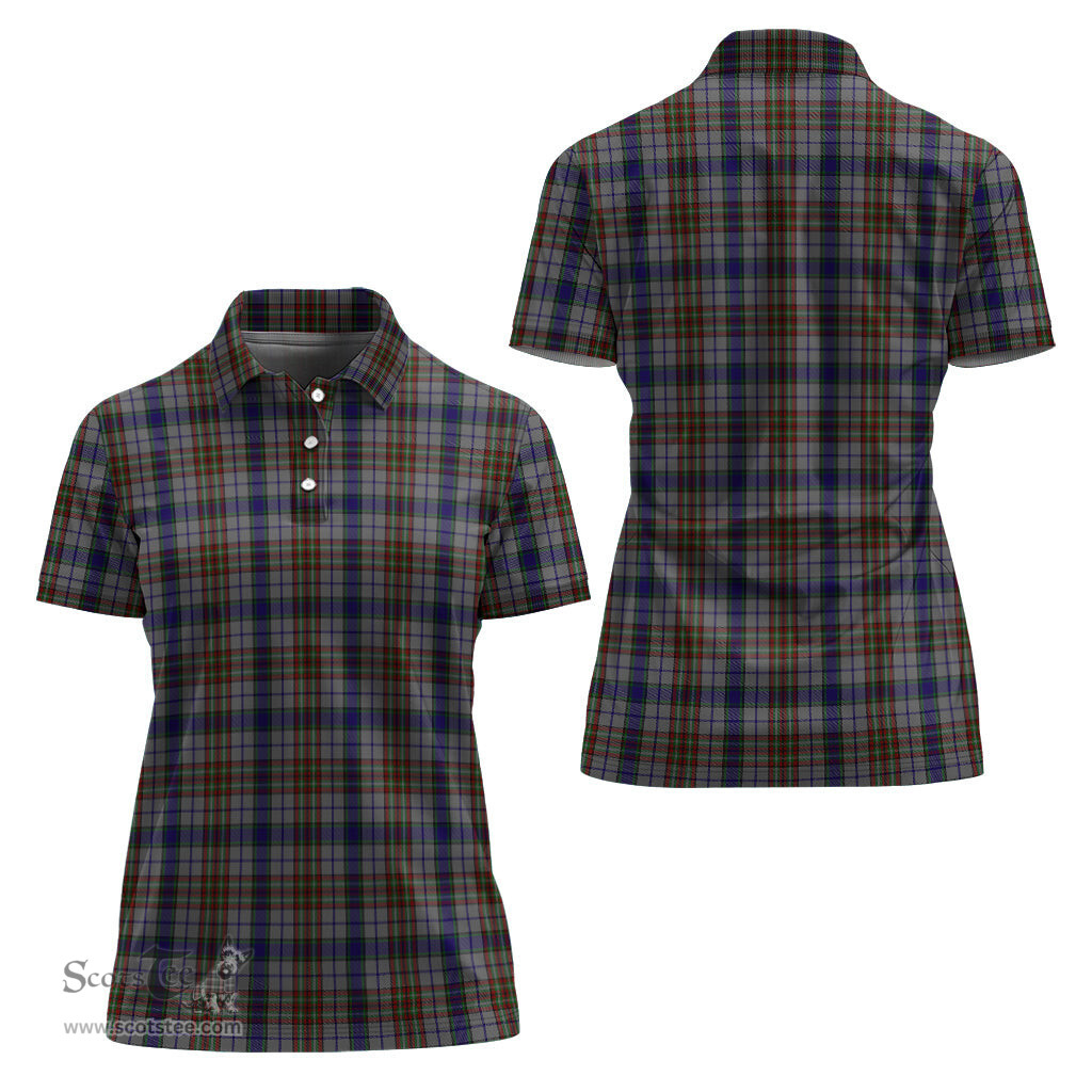 Scottish Gayre Hunting Clan Tartan Polo Shirt For Women, Women's Scottish Polo Shirt Scottish Plaid Tartan Plaid - ScotsTee - scotstee.com