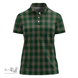 Scottish Ledford Clan Tartan Polo Shirt For Women, Women's Scottish Polo Shirt Scottish Plaid Tartan Plaid - ScotsTee - scotstee.com