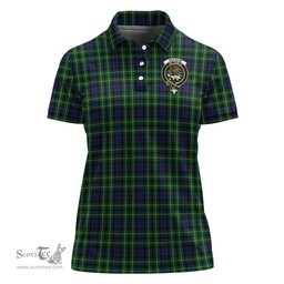 Scottish Graham of Montrose Clan Tartan Polo Shirt with Family Crest For Women, Women's Scottish Polo Shirt Scottish Plaid Tartan Plaid - ScotsTee - scotstee.com
