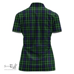 Scottish Graham of Montrose Clan Tartan Polo Shirt with Family Crest For Women, Women's Scottish Polo Shirt Scottish Plaid Tartan Plaid - ScotsTee - scotstee.com
