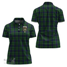 Scottish Graham of Montrose Clan Tartan Polo Shirt with Family Crest For Women, Women's Scottish Polo Shirt Scottish Plaid Tartan Plaid - ScotsTee - scotstee.com