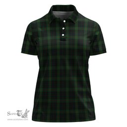 Scottish Gunn Logan Clan Tartan Polo Shirt For Women, Women's Scottish Polo Shirt Scottish Plaid Tartan Plaid - ScotsTee - scotstee.com