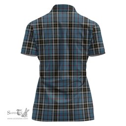 Scottish MacTavish Dress Clan Tartan Polo Shirt with Family Crest For Women, Women's Scottish Polo Shirt Scottish Plaid Tartan Plaid - ScotsTee - scotstee.com