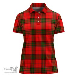 Scottish Maxtone Clan Tartan Polo Shirt For Women, Women's Scottish Polo Shirt Scottish Plaid Tartan Plaid - ScotsTee - scotstee.com