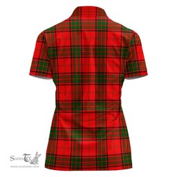 Scottish Maxtone Clan Tartan Polo Shirt For Women, Women's Scottish Polo Shirt Scottish Plaid Tartan Plaid - ScotsTee - scotstee.com