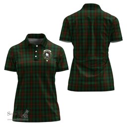 Scottish Tennant Clan Tartan Polo Shirt with Family Crest For Women, Women's Scottish Polo Shirt Scottish Plaid Tartan Plaid - ScotsTee - scotstee.com