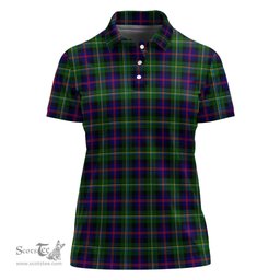Scottish Malcolm Clan Tartan Polo Shirt For Women, Women's Scottish Polo Shirt Scottish Plaid Tartan Plaid - ScotsTee - scotstee.com
