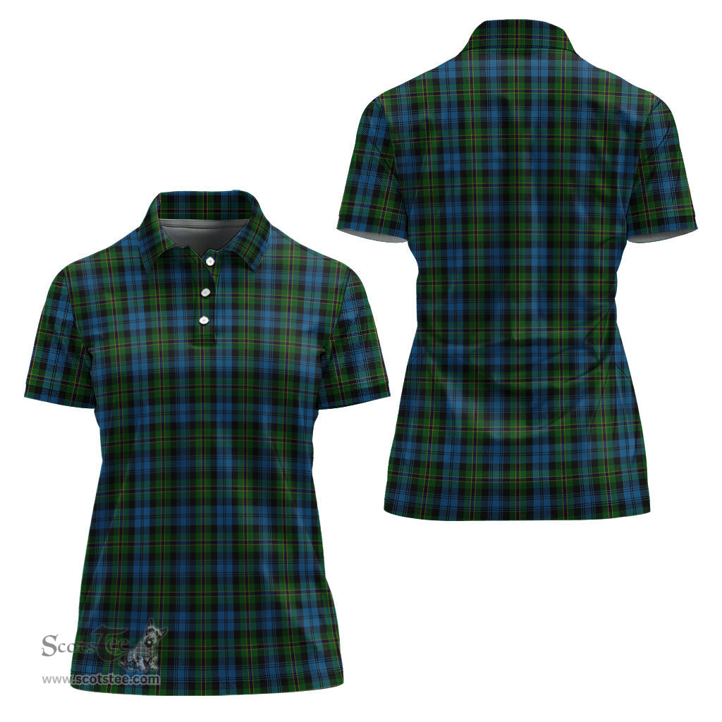 Scottish Polaris Military Clan Tartan Polo Shirt For Women, Women's Scottish Polo Shirt Scottish Plaid Tartan Plaid - ScotsTee - scotstee.com