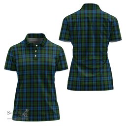 Scottish Polaris Military Clan Tartan Polo Shirt For Women, Women's Scottish Polo Shirt Scottish Plaid Tartan Plaid - ScotsTee - scotstee.com
