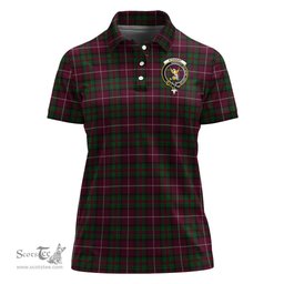 Scottish Stewart of Bute Hunting Clan Tartan Polo Shirt with Family Crest For Women, Women's Scottish Polo Shirt Scottish Plaid Tartan Plaid - ScotsTee - scotstee.com