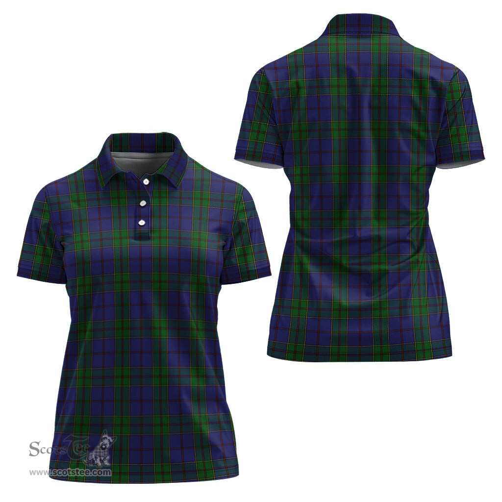 Scottish Strachan Clan Tartan Polo Shirt For Women, Women's Scottish Polo Shirt Scottish Plaid Tartan Plaid - ScotsTee - scotstee.com