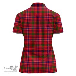 Scottish MacRae Modern Clan Tartan Polo Shirt For Women, Women's Scottish Polo Shirt Scottish Plaid Tartan Plaid - ScotsTee - scotstee.com