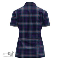 Scottish Nevoy Clan Tartan Polo Shirt with Family Crest For Women, Women's Scottish Polo Shirt Scottish Plaid Tartan Plaid - ScotsTee - scotstee.com