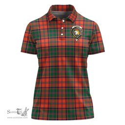Scottish Stewart of Appin Ancient Clan Tartan Polo Shirt with Family Crest For Women, Women's Scottish Polo Shirt Scottish Plaid Tartan Plaid - ScotsTee - scotstee.com