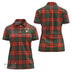 Scottish Stewart of Appin Ancient Clan Tartan Polo Shirt with Family Crest For Women, Women's Scottish Polo Shirt Scottish Plaid Tartan Plaid - ScotsTee - scotstee.com