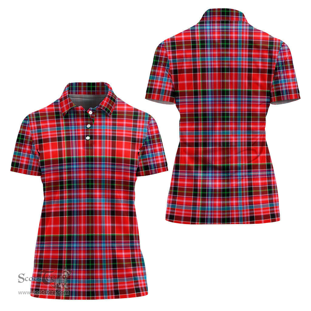 Scottish Straiton Clan Tartan Polo Shirt For Women, Women's Scottish Polo Shirt Scottish Plaid Tartan Plaid - ScotsTee - scotstee.com