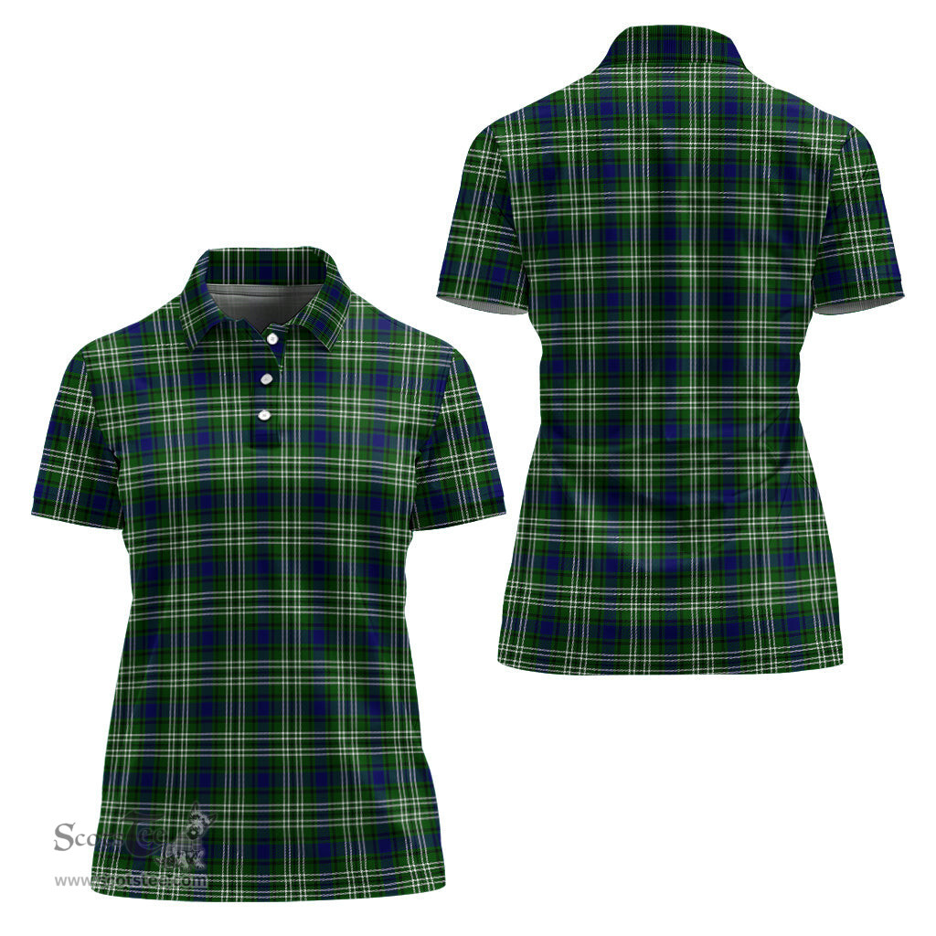 Scottish Mow Clan Tartan Polo Shirt For Women, Women's Scottish Polo Shirt Scottish Plaid Tartan Plaid - ScotsTee - scotstee.com