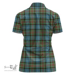 Scottish Paisley Clan Tartan Polo Shirt For Women, Women's Scottish Polo Shirt Scottish Plaid Tartan Plaid - ScotsTee - scotstee.com
