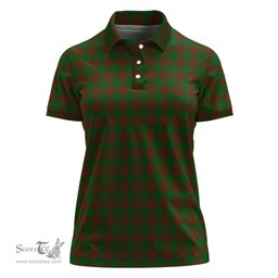 Scottish Menzies Clan Tartan Polo Shirt For Women, Women's Scottish Polo Shirt Scottish Plaid Tartan Plaid - ScotsTee - scotstee.com