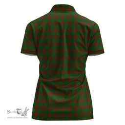 Scottish Menzies Clan Tartan Polo Shirt For Women, Women's Scottish Polo Shirt Scottish Plaid Tartan Plaid - ScotsTee - scotstee.com