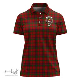 Scottish MacColl Clan Tartan Polo Shirt with Family Crest For Women, Women's Scottish Polo Shirt Scottish Plaid Tartan Plaid - ScotsTee - scotstee.com