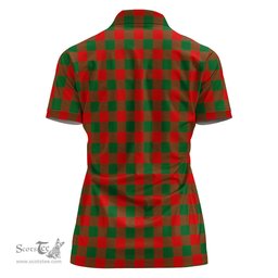 Scottish Moncrieff Modern Clan Tartan Polo Shirt For Women, Women's Scottish Polo Shirt Scottish Plaid Tartan Plaid - ScotsTee - scotstee.com