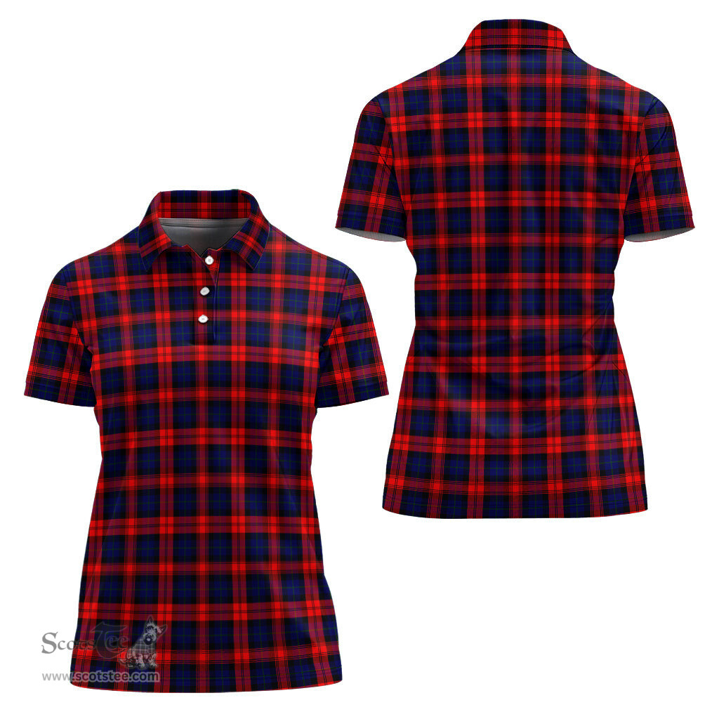 Scottish MacLachlan Modern Clan Tartan Polo Shirt For Women, Women's Scottish Polo Shirt Scottish Plaid Tartan Plaid - ScotsTee - scotstee.com