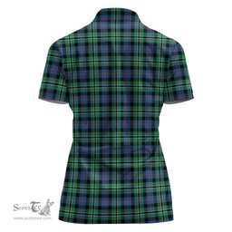 Scottish Rose Hunting Ancient Clan Tartan Polo Shirt For Women, Women's Scottish Polo Shirt Scottish Plaid Tartan Plaid - ScotsTee - scotstee.com