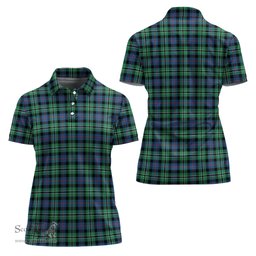 Scottish Rose Hunting Ancient Clan Tartan Polo Shirt For Women, Women's Scottish Polo Shirt Scottish Plaid Tartan Plaid - ScotsTee - scotstee.com