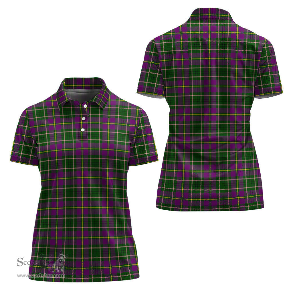 Scottish Taylor Clan Tartan Polo Shirt For Women, Women's Scottish Polo Shirt Scottish Plaid Tartan Plaid - ScotsTee - scotstee.com